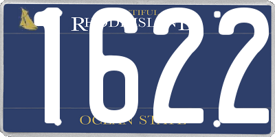 RI license plate 1622