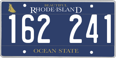 RI license plate 162241