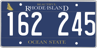 RI license plate 162245
