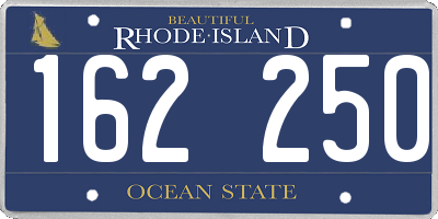 RI license plate 162250