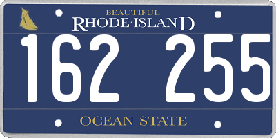 RI license plate 162255