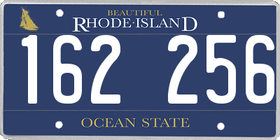RI license plate 162256