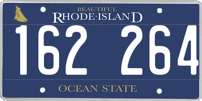 RI license plate 162264