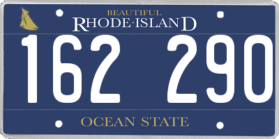 RI license plate 162290