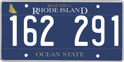 RI license plate 162291