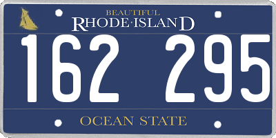 RI license plate 162295