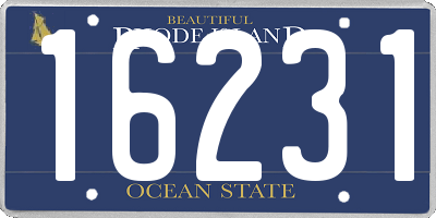 RI license plate 16231