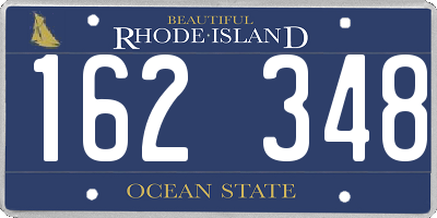 RI license plate 162348
