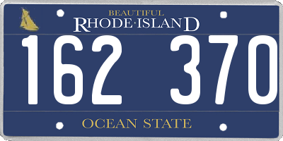 RI license plate 162370