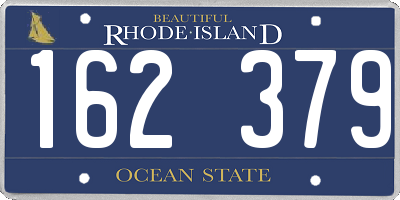 RI license plate 162379