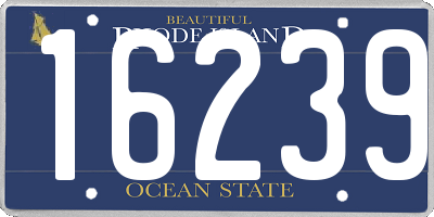 RI license plate 16239
