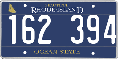 RI license plate 162394