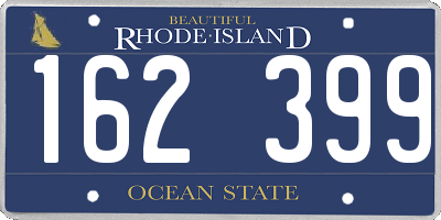 RI license plate 162399