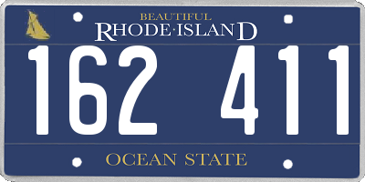 RI license plate 162411
