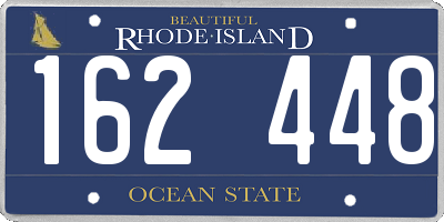 RI license plate 162448