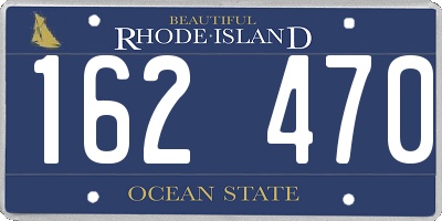 RI license plate 162470