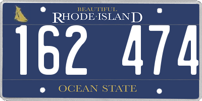 RI license plate 162474