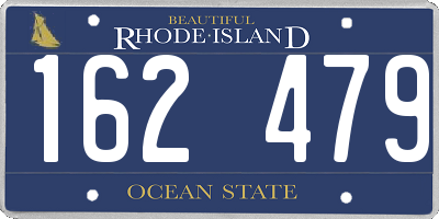 RI license plate 162479