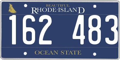 RI license plate 162483
