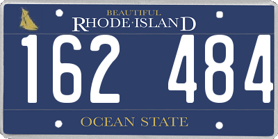 RI license plate 162484