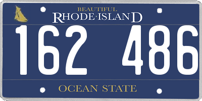 RI license plate 162486