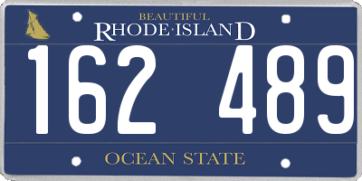 RI license plate 162489