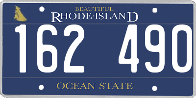 RI license plate 162490