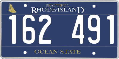 RI license plate 162491