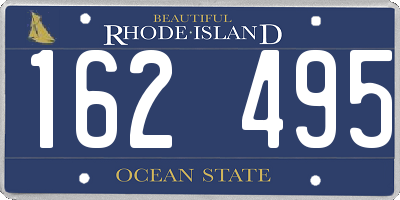 RI license plate 162495