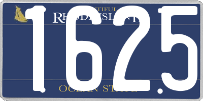 RI license plate 1625
