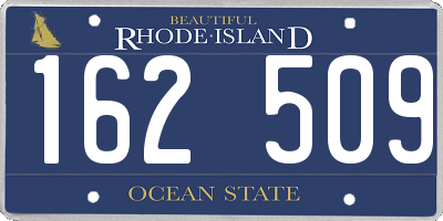 RI license plate 162509