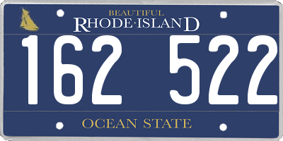 RI license plate 162522