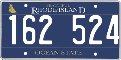 RI license plate 162524