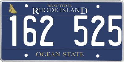 RI license plate 162525