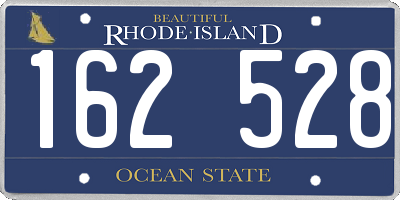RI license plate 162528