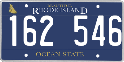 RI license plate 162546