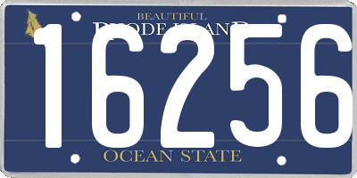 RI license plate 16256
