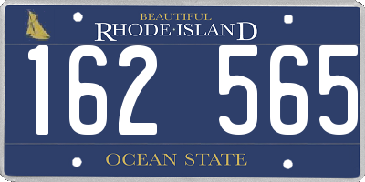 RI license plate 162565