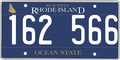 RI license plate 162566