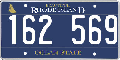RI license plate 162569