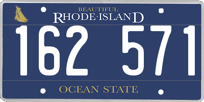 RI license plate 162571