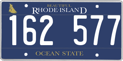 RI license plate 162577