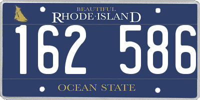 RI license plate 162586