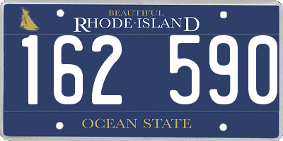 RI license plate 162590
