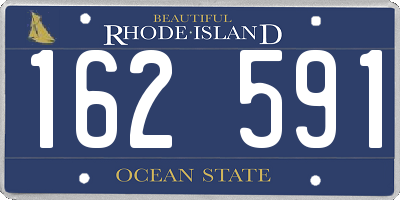 RI license plate 162591
