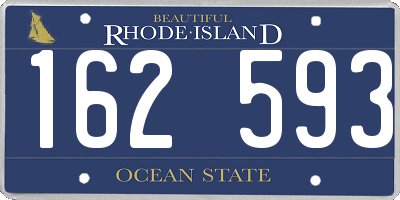 RI license plate 162593