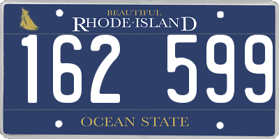 RI license plate 162599
