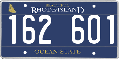 RI license plate 162601
