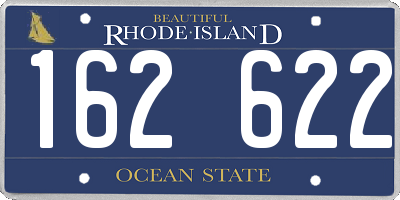 RI license plate 162622