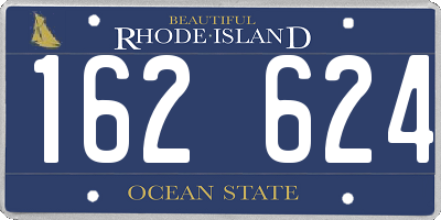RI license plate 162624